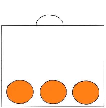 Three items in a bag