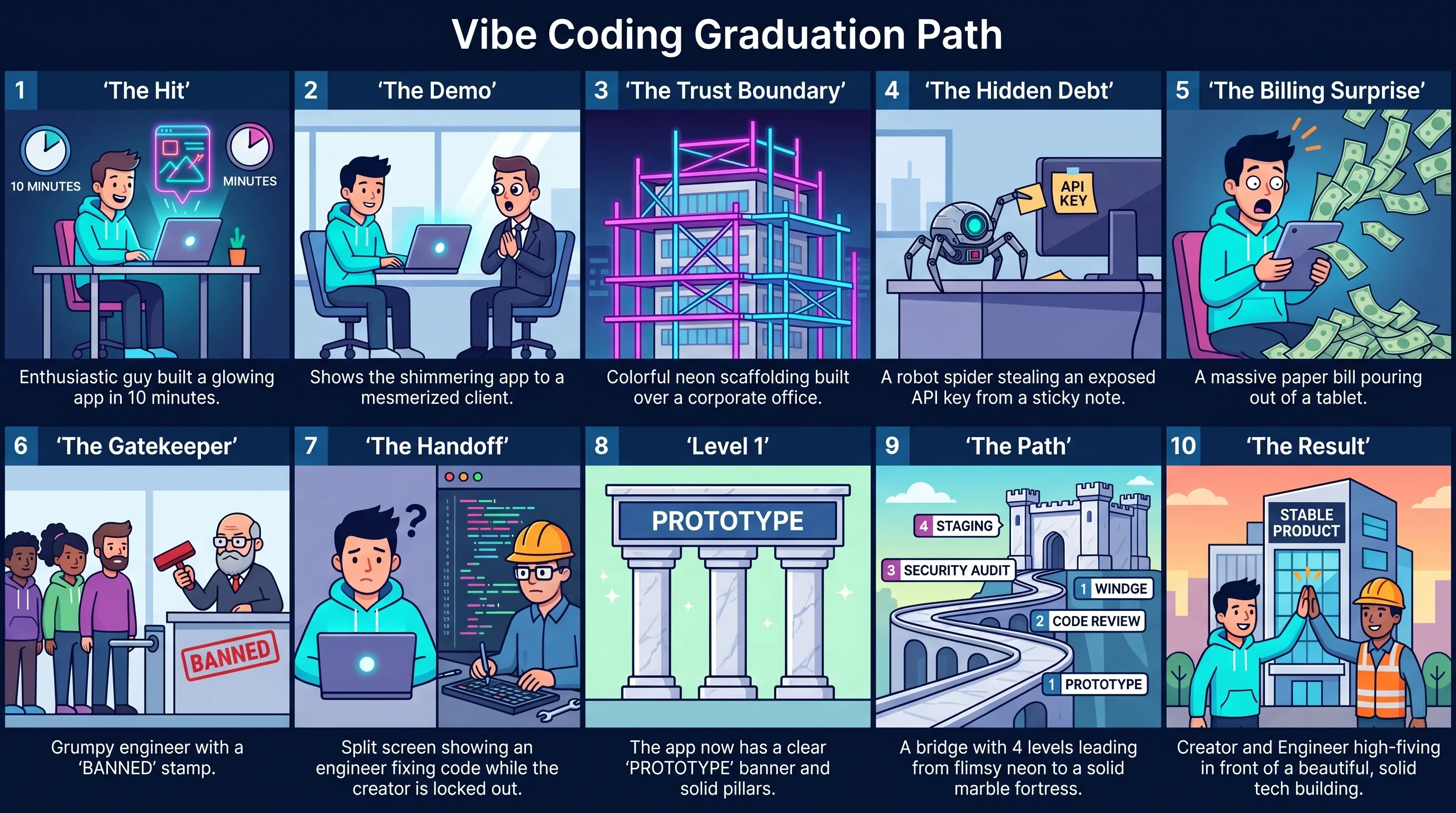 A vibe coding journey from app to production